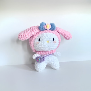 Móc khóa My melody đan len GND handmade