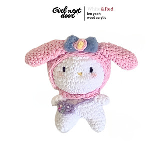 Móc khóa My melody đan len GND handmade