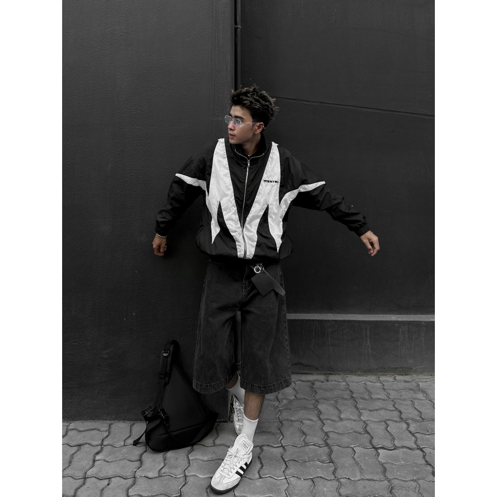 Áo Khoác Dù Nam Nữ Khóa Zip YKK Cao Cấp MENTAL® BIG ICON "M" JACKET