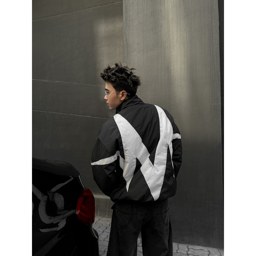 Áo Khoác Dù Nam Nữ Khóa Zip YKK Cao Cấp MENTAL® BIG ICON "M" JACKET