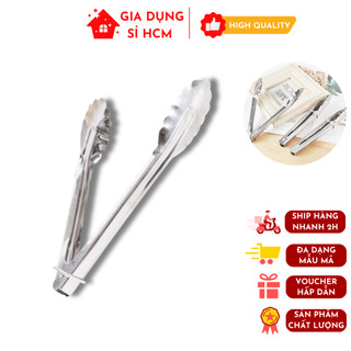 Kẹp gắp thức ăn bằng inox 18 x 3.5cm gắp đồ ăn nóng tiện dụng