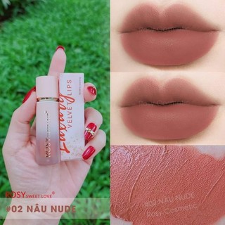 Son kem rosy sweet love màu nâu nude không chì lâu trôi