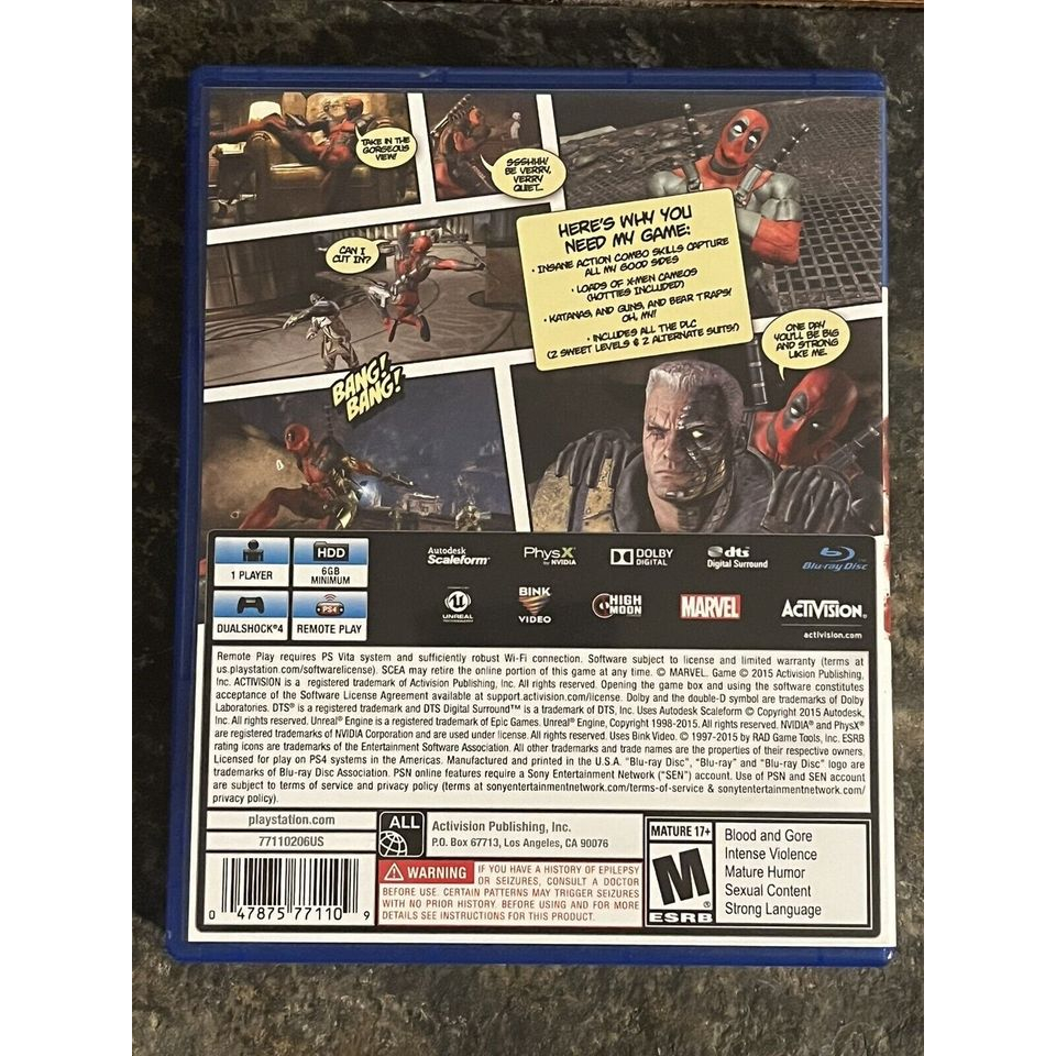 Game PS4 : DeadPool
