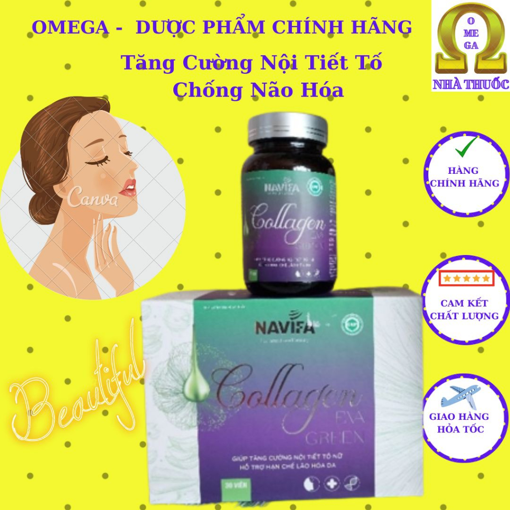 COLLAGEN EVA GREEN Navifa- Dạng Peptid Thủy Phân Giúp Hấp Thu Tốt, Mang Lại Hiệu Quả Cao!