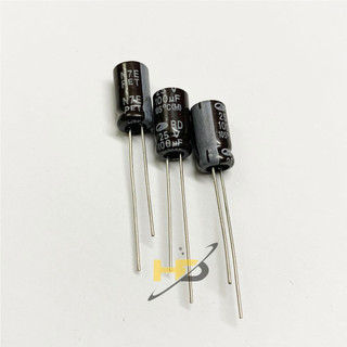 Gói 20 con tụ điện phân cực 100uf 25v shamwha dùng cho mạch lọc nguồn