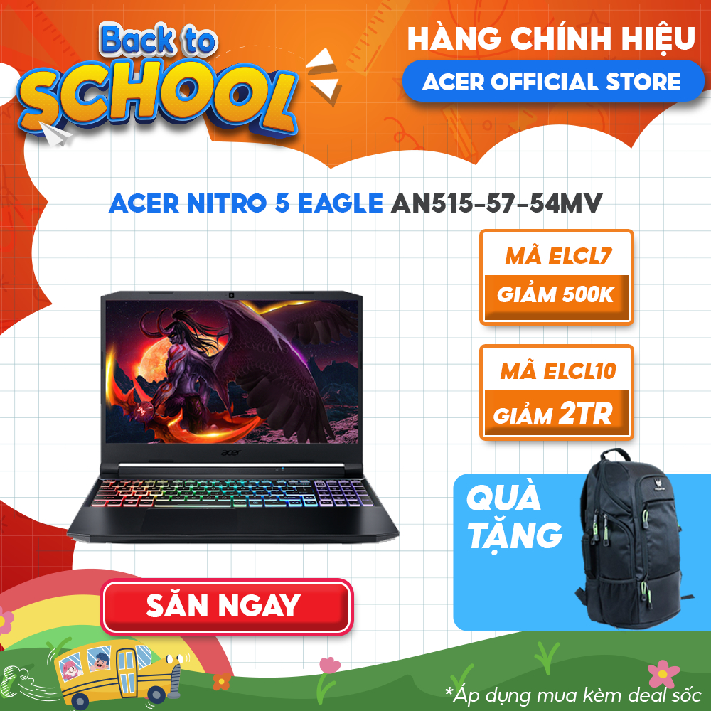 Laptop Acer Nitro 5 Eagle AN515-57-54MV i5-11400H | 8GB |512GB|RTX 3050 | 15.6' 144Hz |