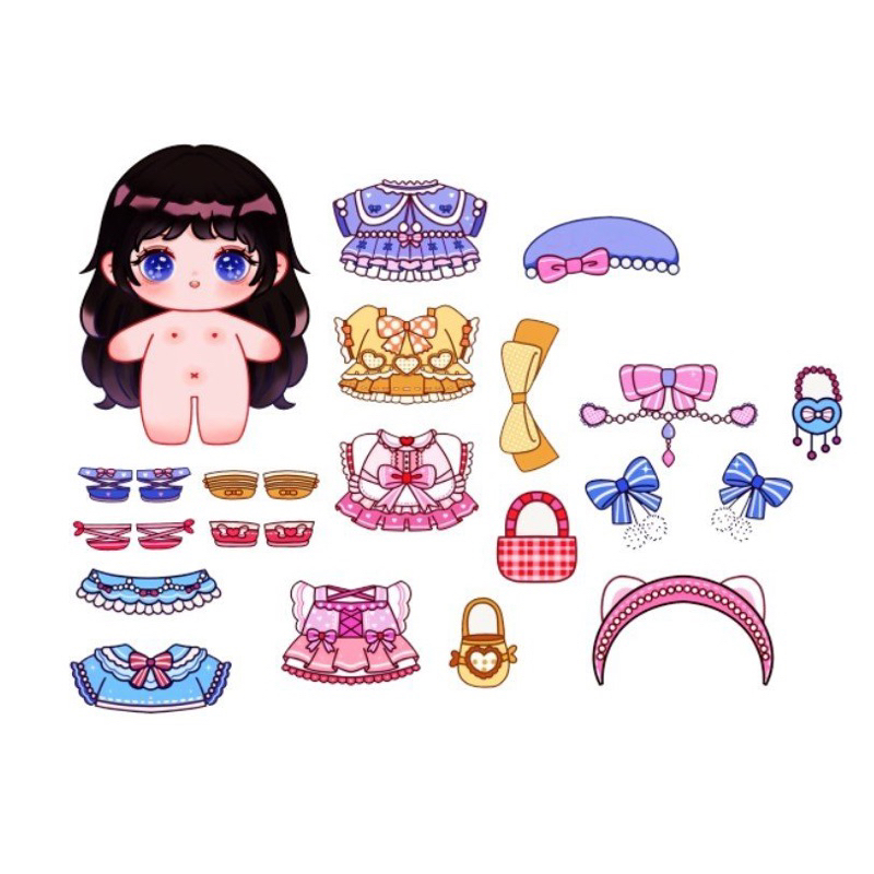 Set búp bê Babie - Búp bê giấy ( đang cập nhật nhiều set)