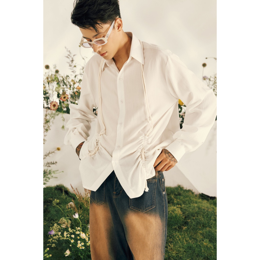 BLANKESPACE Quần Jeans Ống Suông Switch Jeans Thời Trang Nam Nữ Unisex