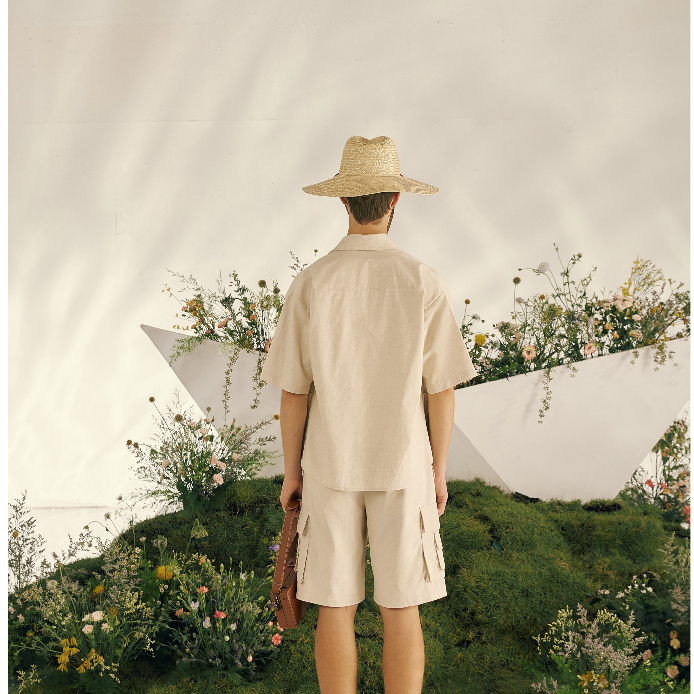 BLANKESPACE Quần Ngắn Elia Shorts Vải Linen Thời Trang Nam Nữ Unisex