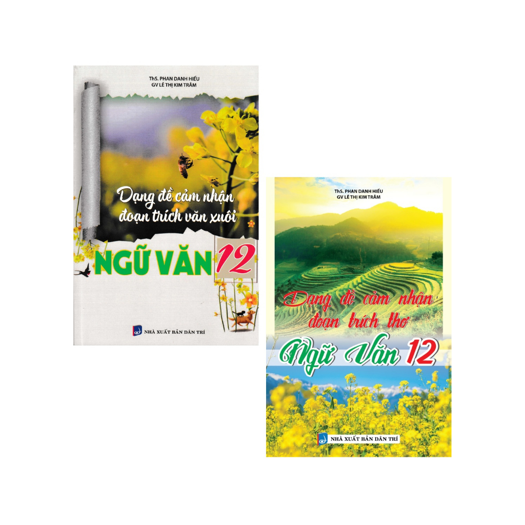 Sách - Combo Dạng Đề Cảm Nhận Đoạn Trích Thơ Và Văn Xuôi Ngữ Văn 12 (Bộ 2 Cuốn) - KV