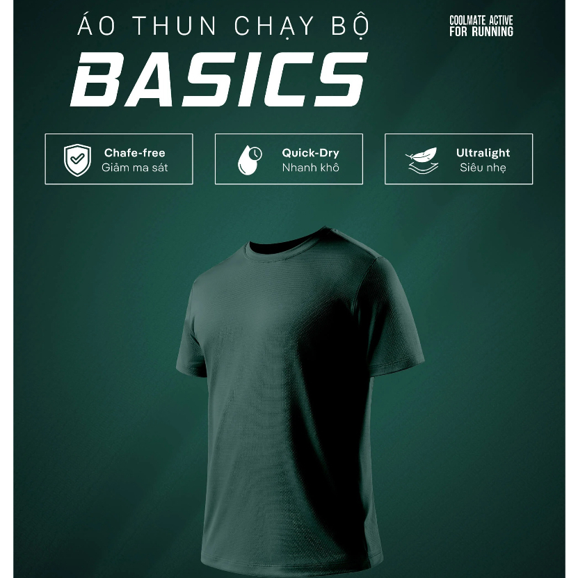 Áo Thun chạy bộ basic Coolmate