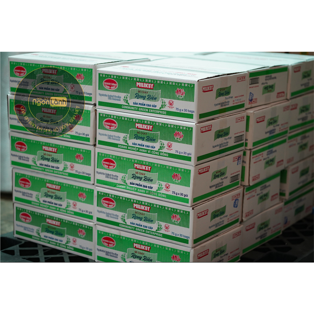 Mì Chay Rong Biển Miliket Ngon Dễ Ăn - Thùng 30 gói - FoodMap