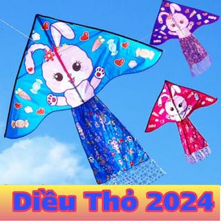 - diều thỏ stella lou + tặng cầm thả diều 150 mét dây -rẻ + đẹp + độc + lạ