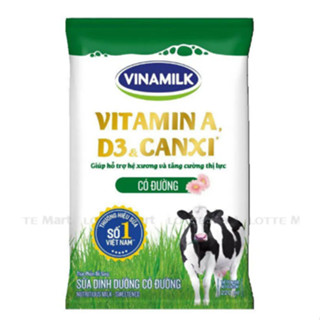 Sữa Tươi Tiệt Trùng Vinamilk Có Đường Bịch 220ML