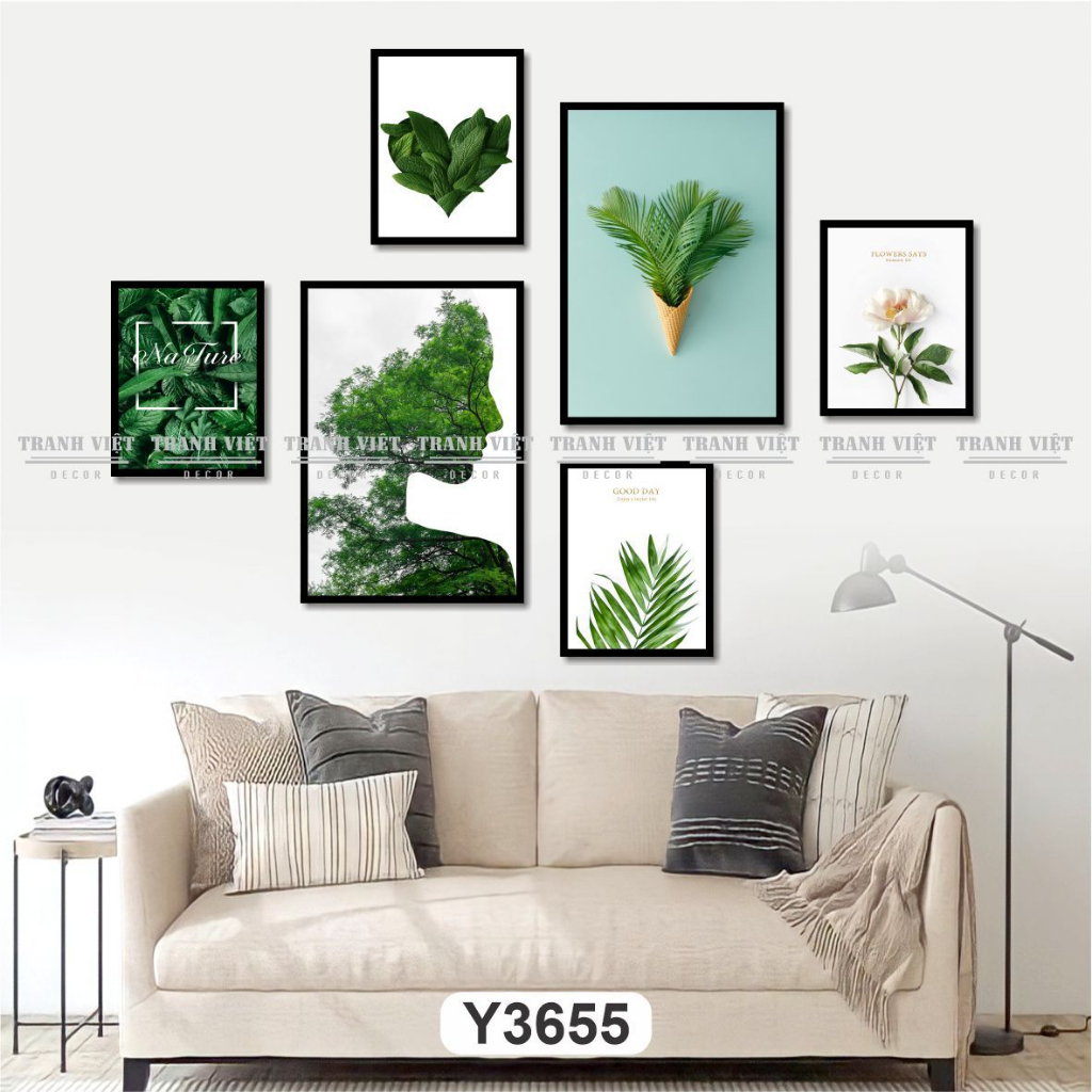 Tranh treo tường, tranh dán tường hình Gấu dâu cute, decor phòng ngủ, phòng khách, tranh việt decor