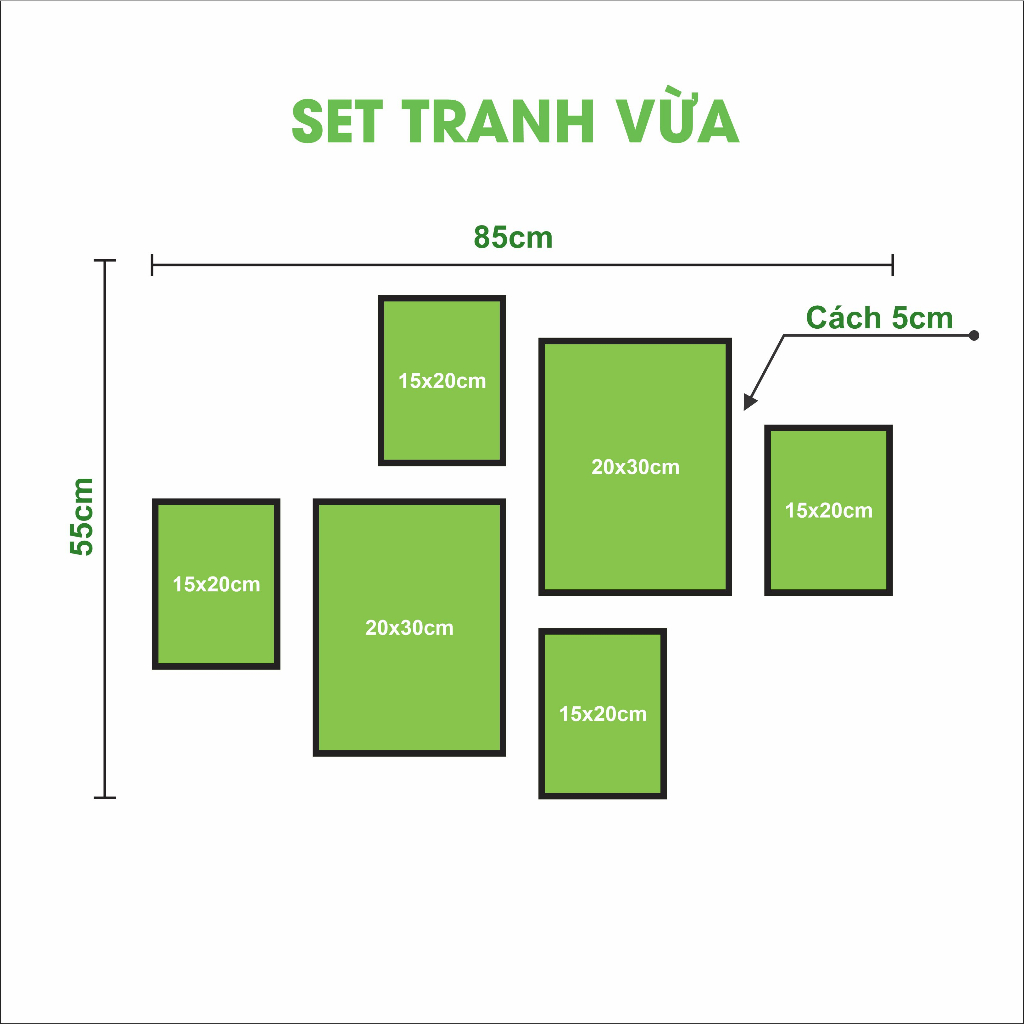 Tranh treo tường, tranh dán tường hình Gấu dâu cute, decor phòng ngủ, phòng khách, tranh việt decor