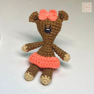 Móc khoá gấu teddy bears handmade [ảnh thật phía sau]