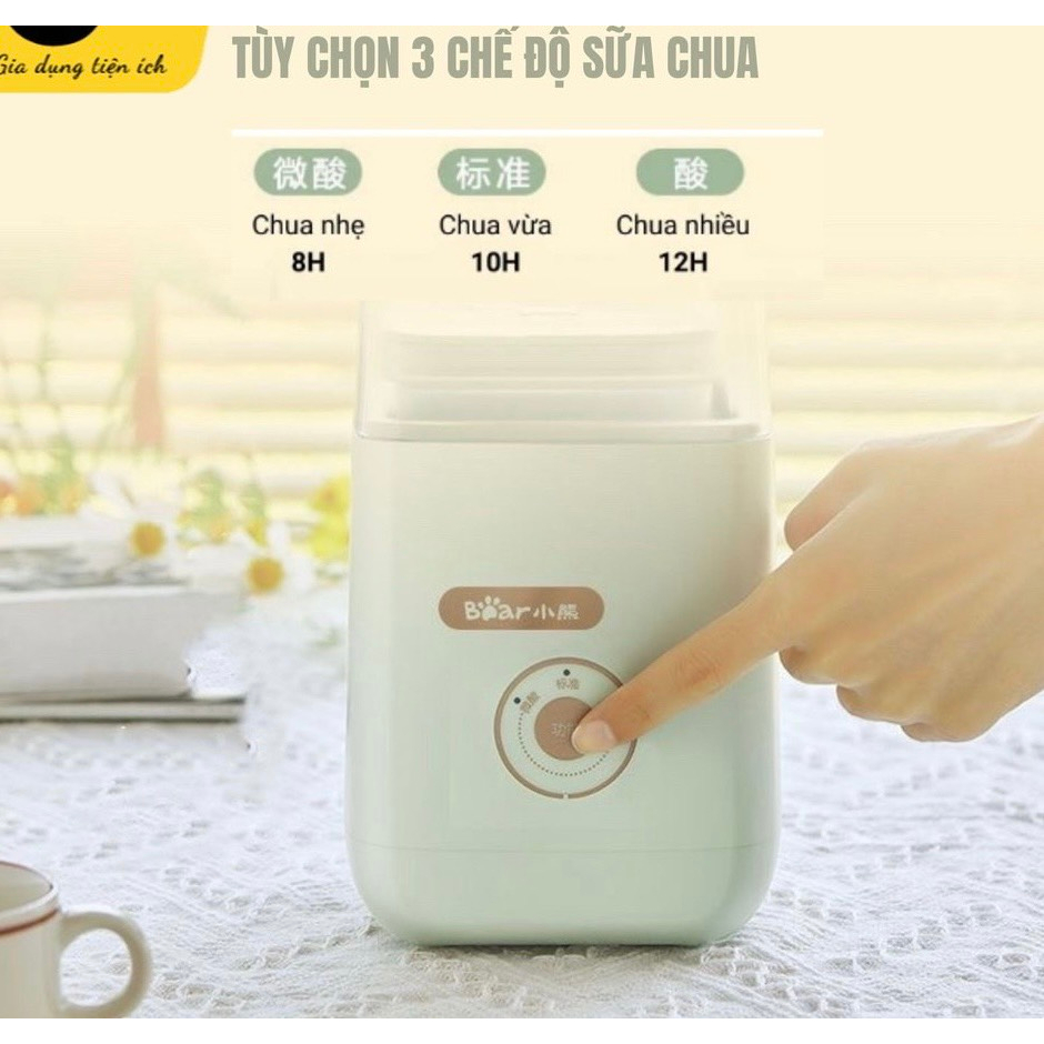 Máy Làm Sữa Chua Bear 1000ml Có 3 Chế Độ, Máy Ủ Sữa Chua Tự Động Model SNJ-C12S3