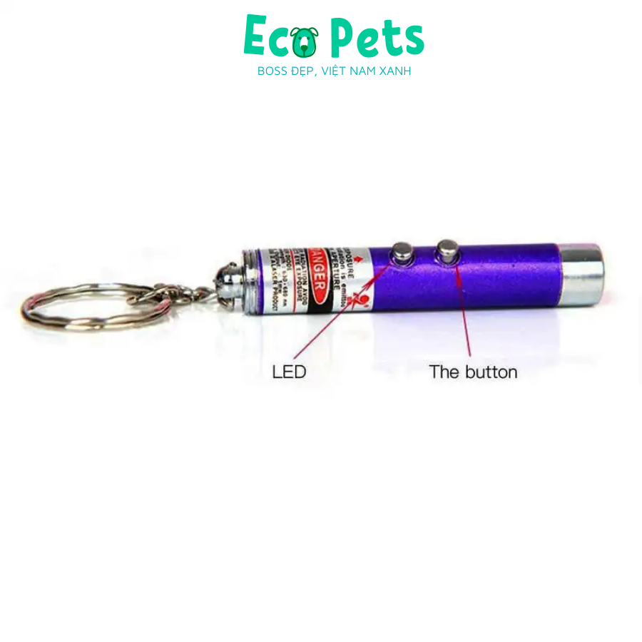 Đồ chơi cho mèo ECOPETS đèn Laser dạng đèn led chiếu sáng đồ chơi cho mèo kèm pin chơi đùa cùng mèo giải trí thú vị