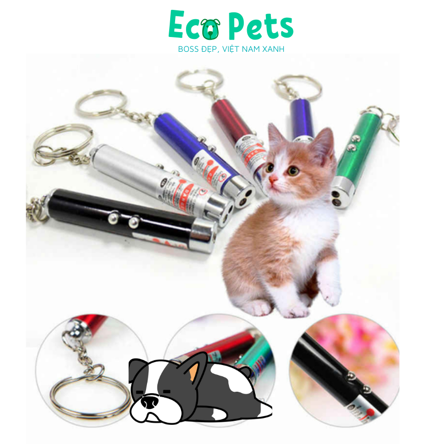 Đồ chơi cho mèo ECOPETS đèn Laser dạng đèn led chiếu sáng đồ chơi cho mèo kèm pin chơi đùa cùng mèo giải trí thú vị