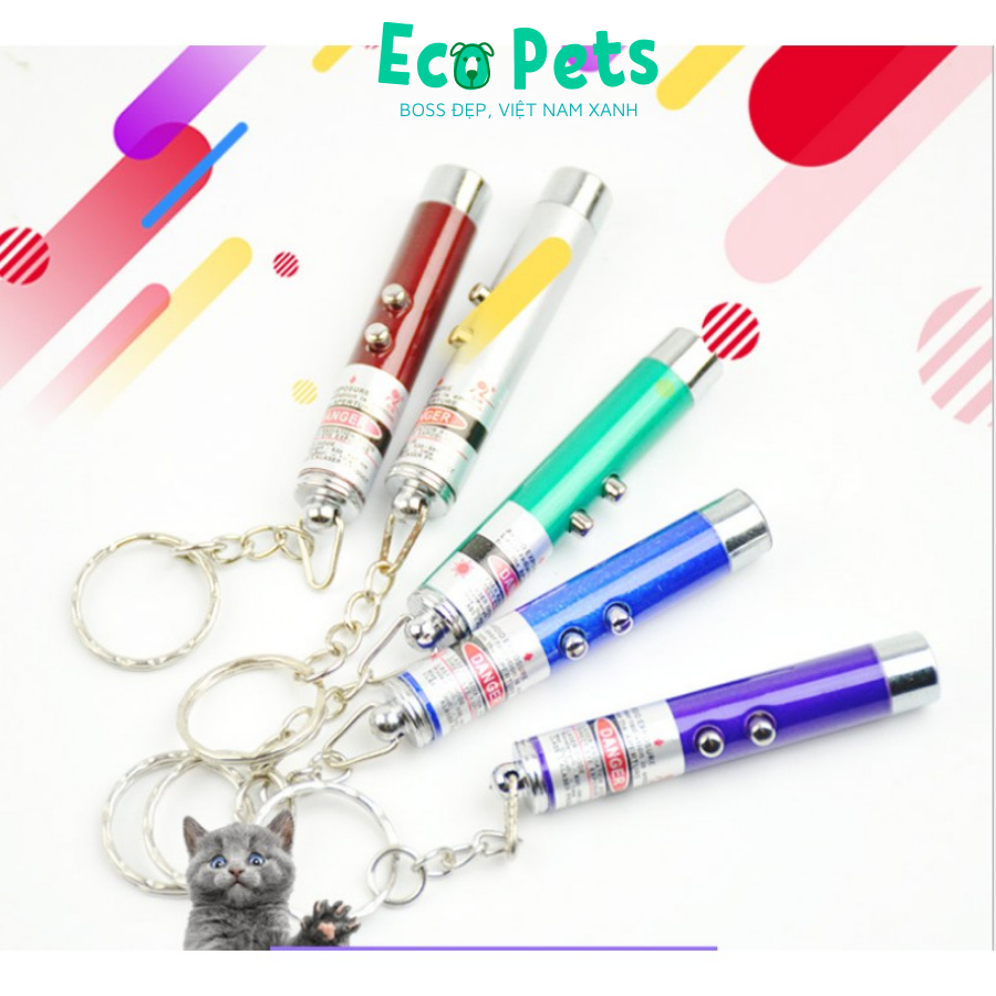 Đồ chơi cho mèo ECOPETS đèn Laser dạng đèn led chiếu sáng đồ chơi cho mèo kèm pin chơi đùa cùng mèo giải trí thú vị