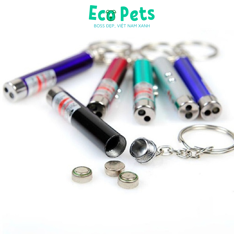 Đồ chơi cho mèo ECOPETS đèn Laser dạng đèn led chiếu sáng đồ chơi cho mèo kèm pin chơi đùa cùng mèo giải trí thú vị