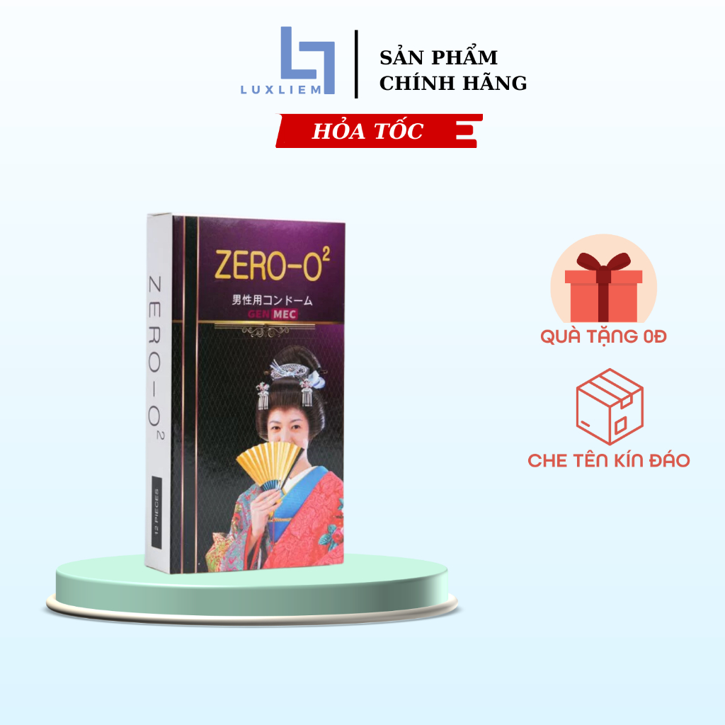 Bao cao su siêu mỏng Nhật Bản ZeRo O2 1 chiếc