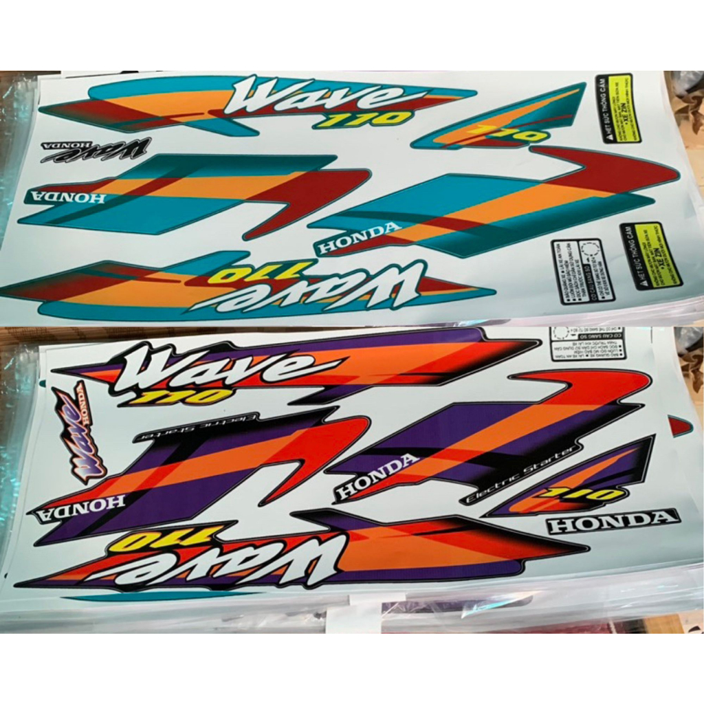 Tem Xe Wave Tem Dán Xe Wave Tem Xe Wave Nhỏ  Mẫu Zin Cực Chất