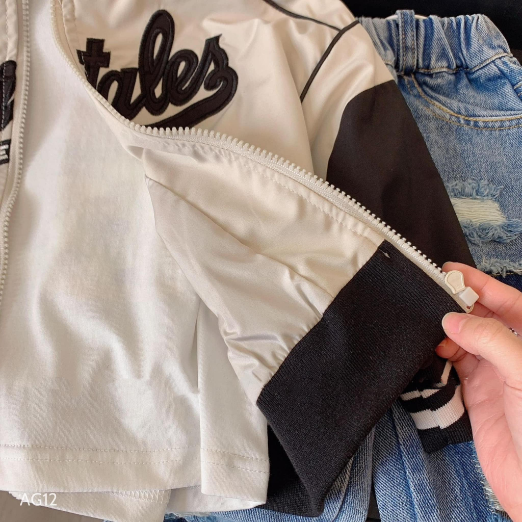 Áo khoác cho bé trai BAE KIDS 11kg đến 34kg dáng thể thao hàn quốc trẻ em