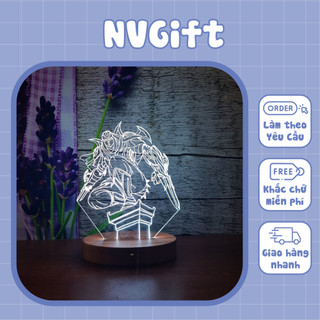 Đèn Led 3D LOL LMHT Zed Decor bàn học Decor bàn làm việc Zed Liên minh huyền thoại