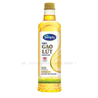 Dầu gạo lứt simply 1l