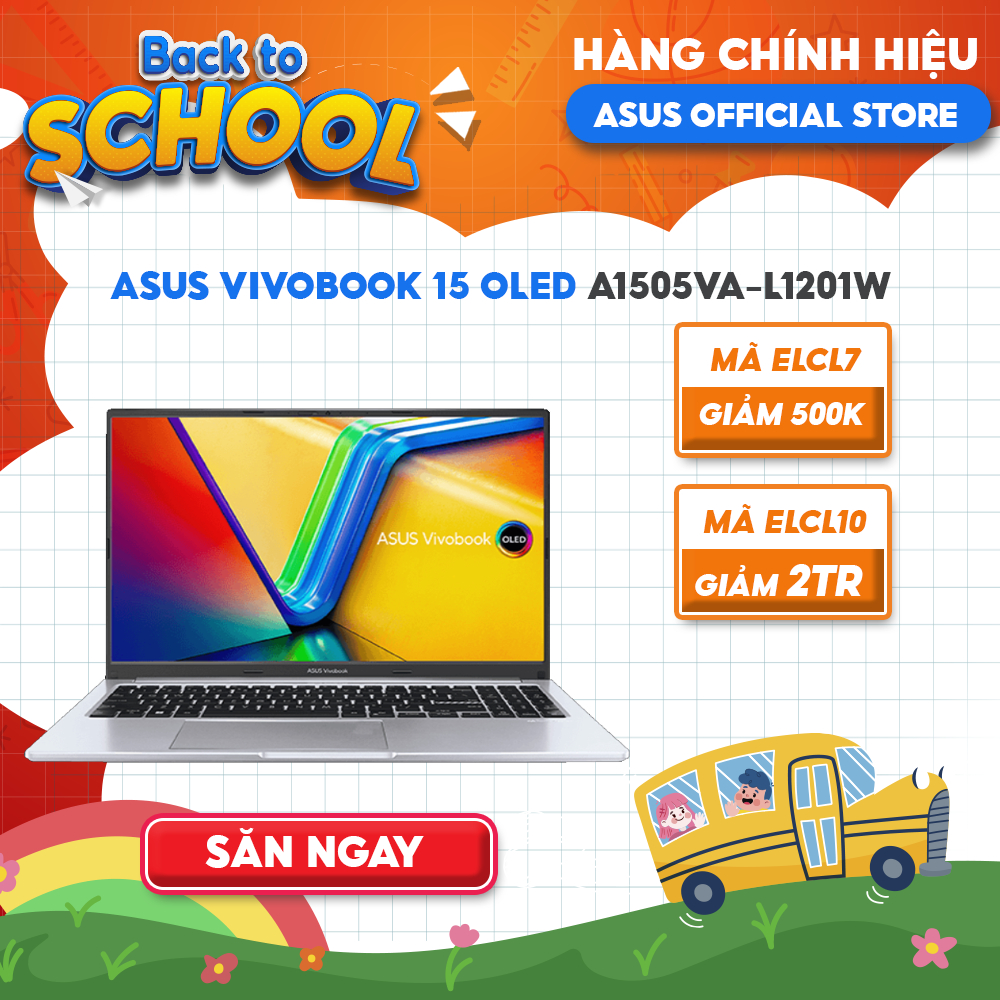 Laptop ASUS VivoBook 15 OLED A1505VA-L1201W i9-13900H | 16GB | 512GB | 15.6' FHD OLED