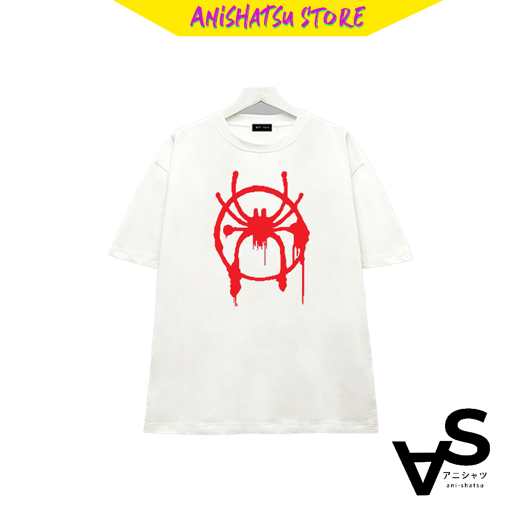 Áo thun đen trắng Spiderman: Miles Morales #2 cho Nam / Nữ - chất thun thoáng mát