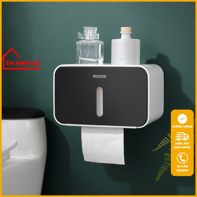 Hộp đựng giấy vệ sinh đơn giản ecoco chính hãng cao cấp đồ gia dụng thông minh cho mọi nhà