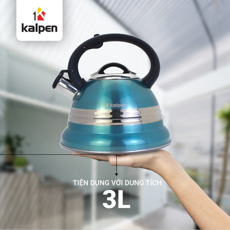 Ấm đun nước inox cao cấp Kalpen KK01-3L