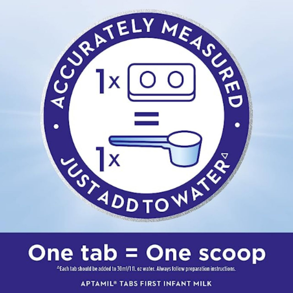 Sữa Aptamil UK dạng thanh số 1, sữa cô đặc hút chân không 24 thanh 600G 0M+ Monnie Kids