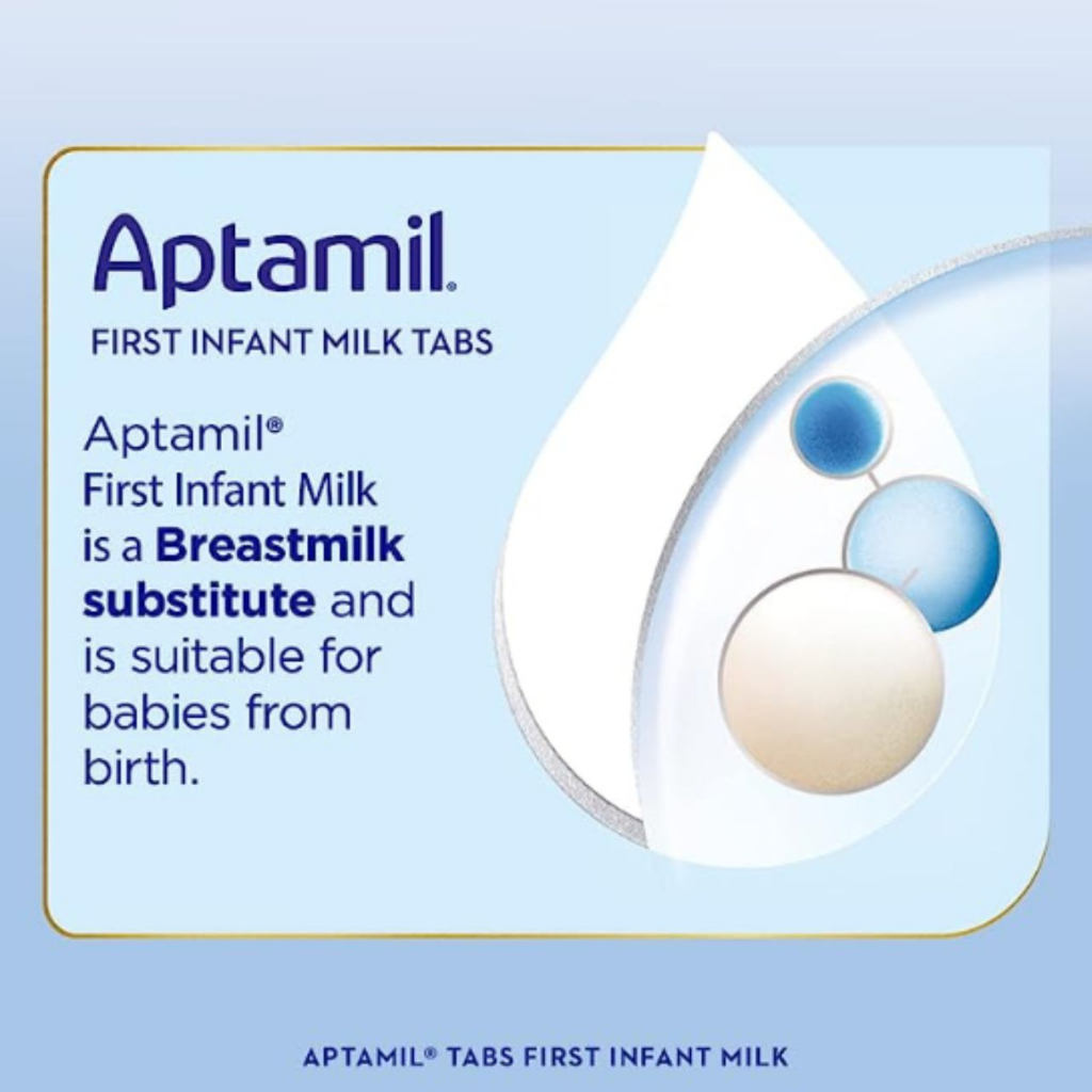 Sữa Aptamil UK dạng thanh số 1, sữa cô đặc hút chân không 24 thanh 600G 0M+ Monnie Kids