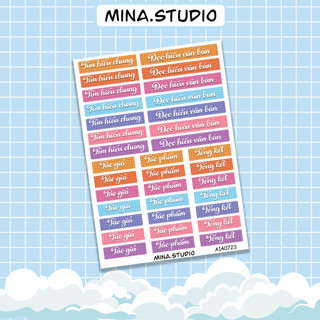 Sticker Đề Mục Môn Ngữ Văn thiết kế bởi Mina.studio