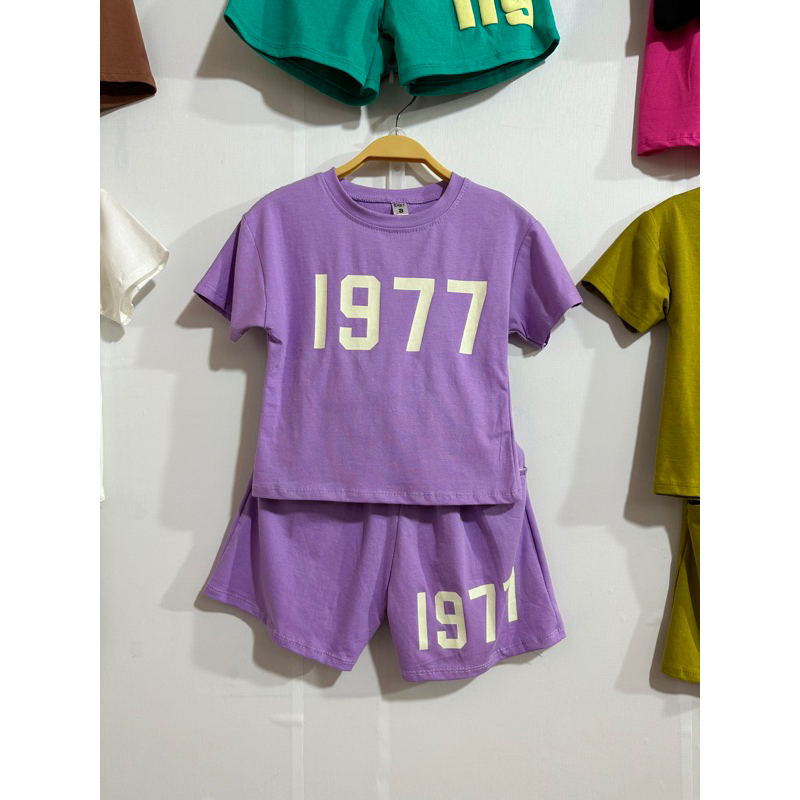 Đồ bộ gia đình1977, bộ quần áo cotton cho bé hottrend mịn mát 2023, bộ quần áo thể thao 1977
