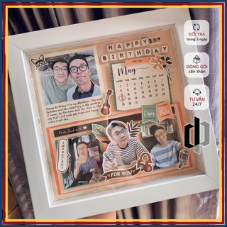 Khung ảnh 3D Scrapframe lưu niệm Handmade Decor phòng - Khung tranh Quà tặng Tuỳ chọn mẫu