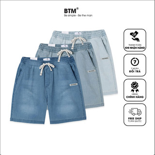 Quần short jeans btm studios cạp chun co giãn - 12.460.1