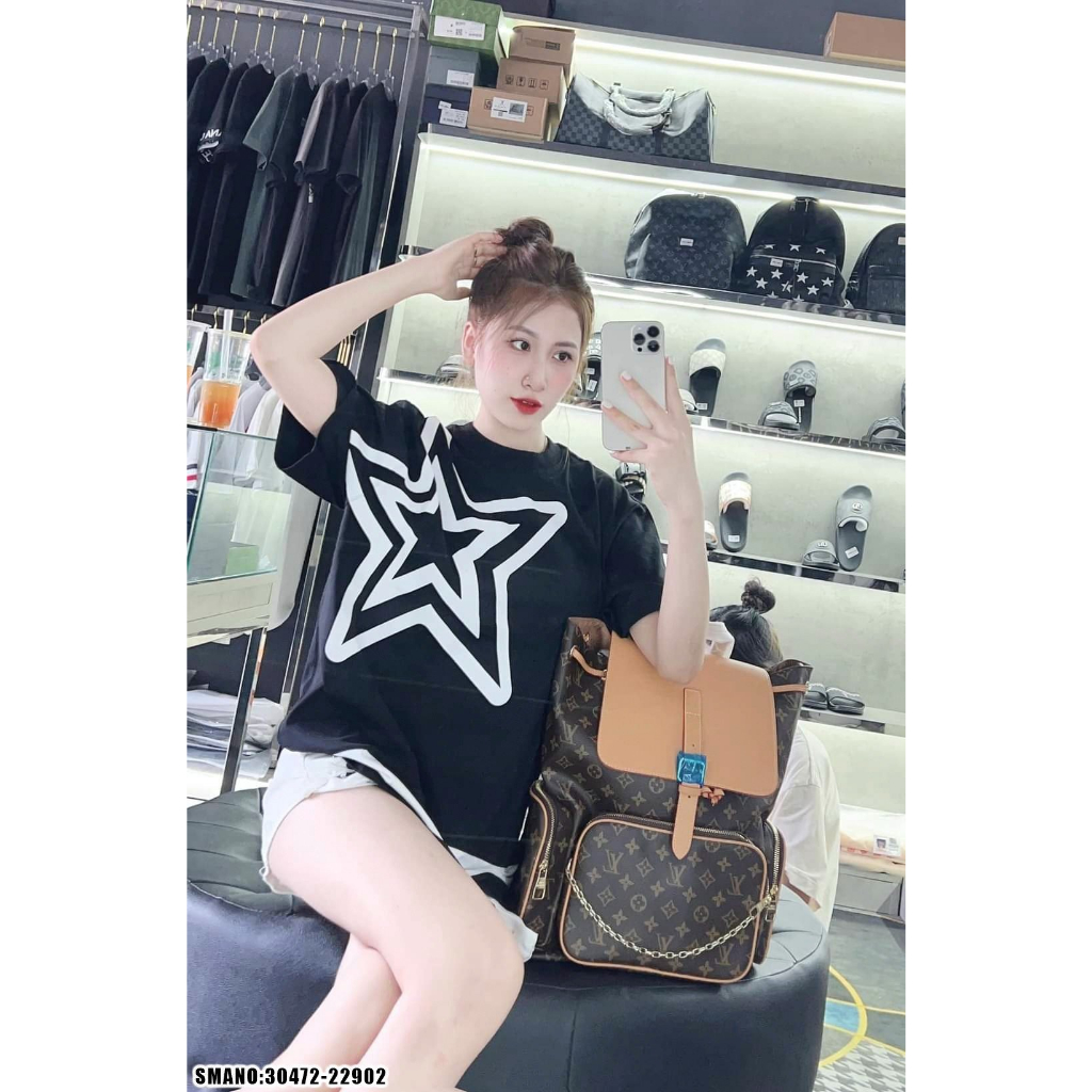 Áo ThunDOLCE LEVEL Ngôi Sao ❤ Áo Phông Cotton Dày Dặn Dáng Rộng Nam Nữ Siêu Hottrend Hè 2023