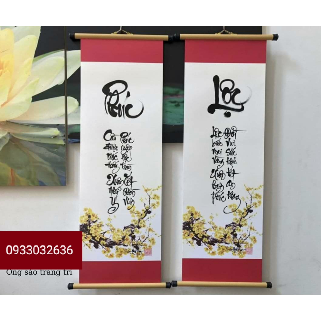 Khung treo ảnh DÀI 60cm,ống sáo nẹp treo ảnh 2 đầu ,sáo trúc treo tranh thư pháp ,ảnh lịch ,ảnh phật