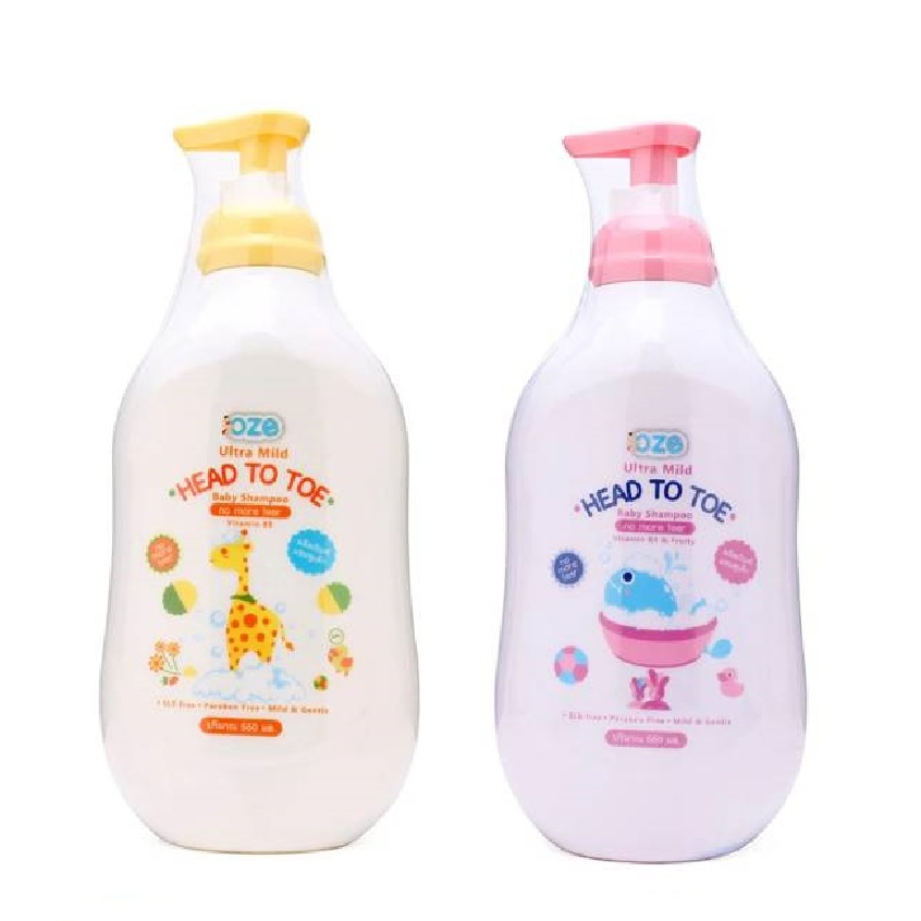 Sữa tắm gội trẻ em OZE Ultra Mild Head To Toe 550ml