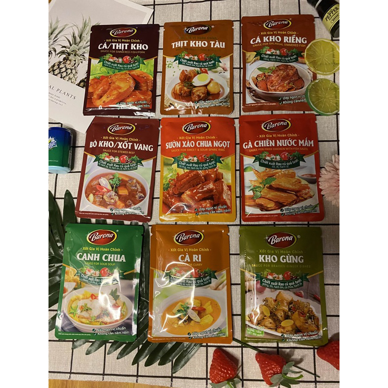 XỐT GIA VỊ HOÀN CHỈNH BARONA BÒ KHO