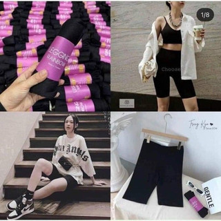 Quần legging ngố nâng mông siêu hot siêu đẹp - Quần legging đùi cuộn tím siêu Hot