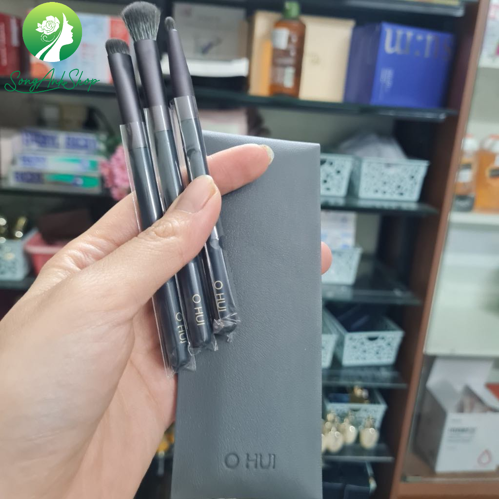 Hàng chuẩn - Set 3 cọ Ohui cá nhân trong bao da cao cấp