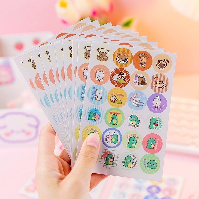 Sticker khen thưởng dán đánh giá cute dễ thương giá rẻ