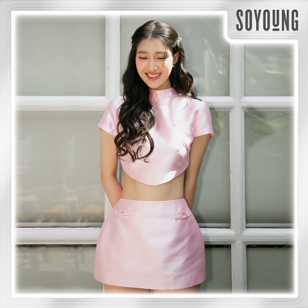 Set đồ nữ sang chảnh cá tính ANGELA chất liệu Taffeta SOYOUNG - ASY220505 - CVSY220504