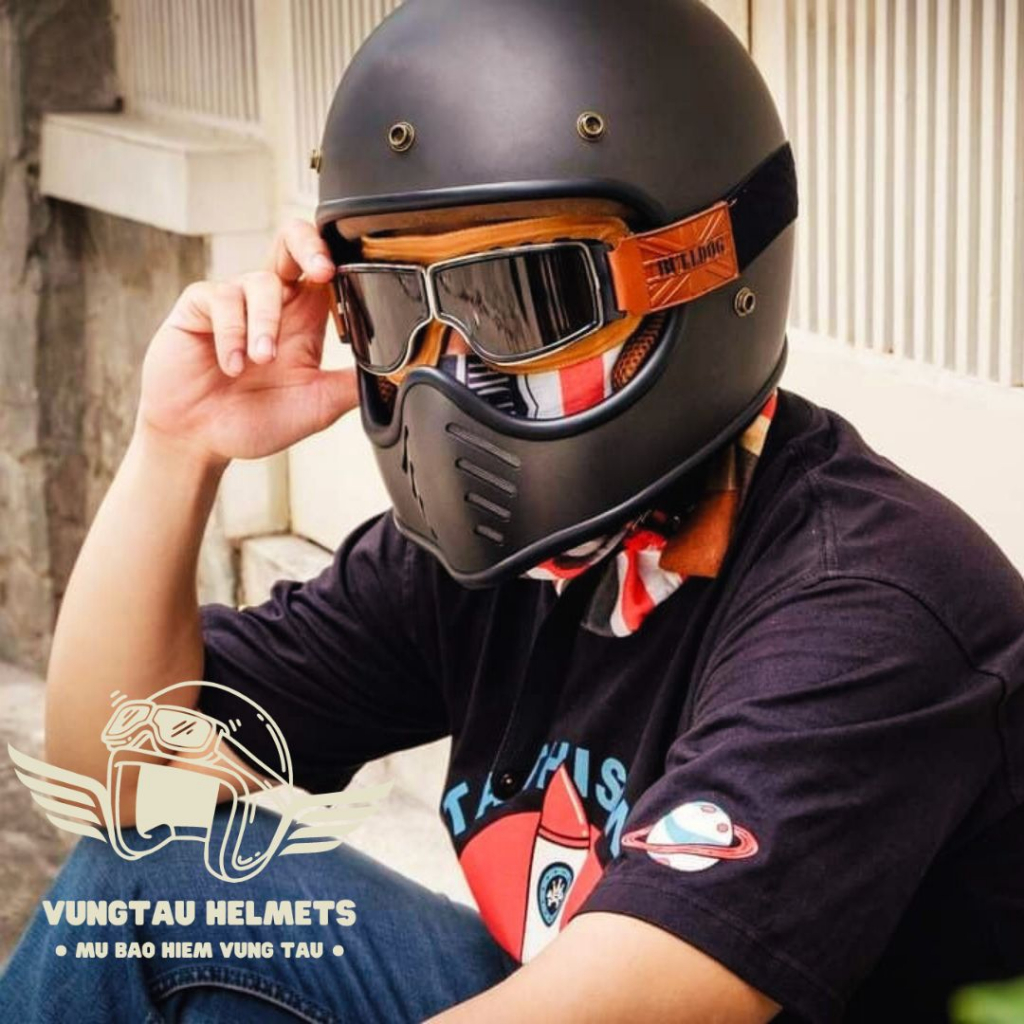 Kính dây gắn mũ bảo hiểm Bulldog B9 siêu chất - VungTau Helmets - Mũ bảo hiểm chính hãng Vũng Tàu